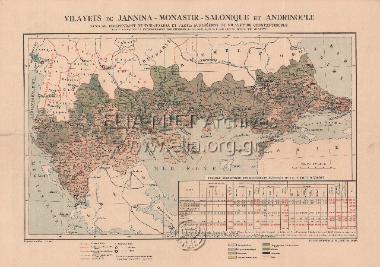 VILAYETS DE JANNINA-MONASTIR-SALONIQUE ET ANDRANOPLE - SANDJAK INDEPENDANT DE TCHATALDJA ET PARTIE EUROPEENNE DU VILAYET DE CONSTANTINOPLE