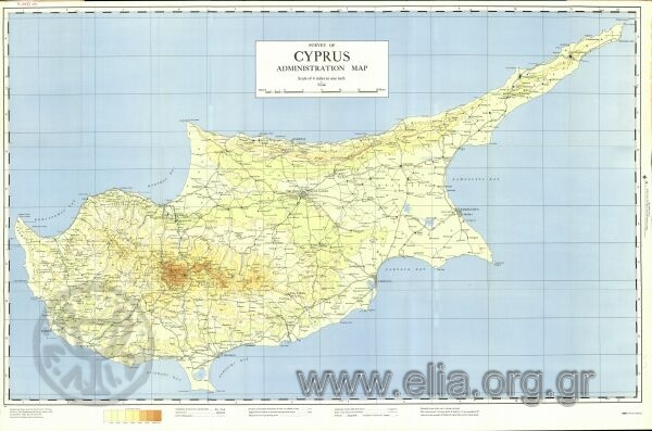 SURVEY OF CYPRUS : ADMINISTRATION MAP