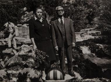 Ο Ηλίας Αλβανίδης και η σύζυγός του Όλγα Λαζαρίδου-Αλβανίδου