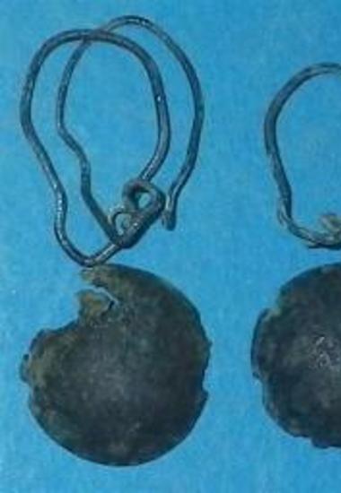 Ζεύγος χάλκινων ενωτίων