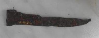 Τμήμα σιδερένιας λεπίδας εγχειρίδιου