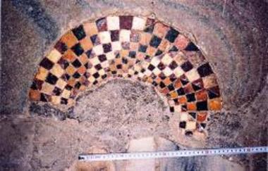 Δάπεδο Μονής Περιβλέπτου (λεπτομέρεια)