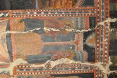 Τοιχογραφία με απεικόνιση του Ευαγγελισμού