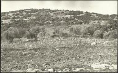 Μεσημβρία. Ο χώρος μεταξύ αγροτικού δρόμου και Τσαμπάζη. Άποψις από Νότου.