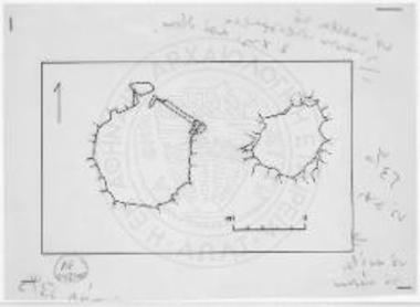 Ground plan of graves C and D.