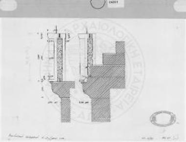 Τομή πλακών ομάδας Α και ομάδας Β κατά W. B. Dinsmoor (AJA 1926).