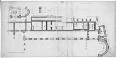 Κάτοψις του βορείου κλίτους μετά των βορείων προσκτισμάτων της βασιλικής του Κρανείου.