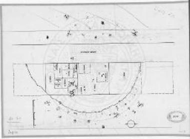 Κάτοψη του τύμβου της Εξοχής.