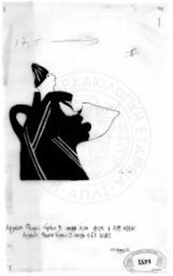 Φουρνί. Περιοχή βράχων. Νοτιοδυτικό τμήμα. Πήλινο ανθρωπόμορφο ρυτό, πλάγια όψη.