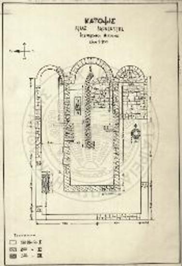 Κάτοψις του ανασκαφέντος χώρου.