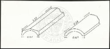 Πήλιναι κεραμίδες εκ της στέγης.