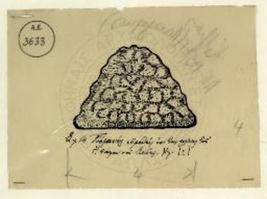 Πέλανος ευρεθείς επί της κλίνης του Γ΄ τάφου του Σέδες.