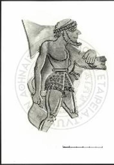 Γενειοφόρος κομιστής σε κατατομή προς δεξιά.