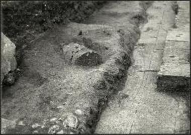 Χαλκιδική, Καλλιθέα. Από Ν μερική άποψη της δυτικής πλευράς του ναού του Άμμωνος Διός.