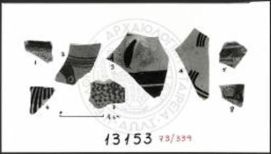 Νοτιοδυτική Συνοικία, Κάθοδος ΖΘ, κατώφλι προς το Δωμάτιο Θ7, όστρακα.