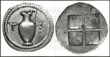 Αργυρό νόμισμα της Τορώνης του 5ου αι. π.Χ.