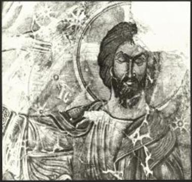 Επίδαυρος-Λιμηρά. Τέρια. Κοίμηση της Θεοτόκου, Χριστός, λεπτομέρεια από την Ανάληψη.