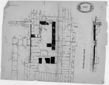 Λεπτομέρεια κατόψεως υπαρχούσης καταστάσεως ιεράς οικίας (ελληνιστικός ναός).