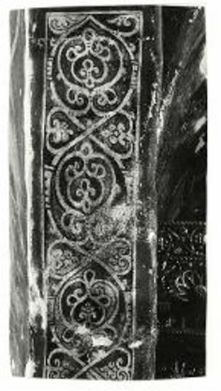 Παρεκκλήσιον Παναγίας. Κόσμημα της άντυγος του ανατολικού μεγάλου τεθλασμένου τόξου του παρεκκλησίου.