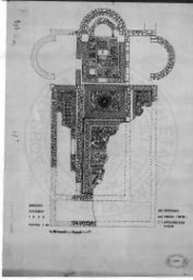 Κάτοψις της βασιλικής του Κλαυσείου της Ευρυτανίας (1958).