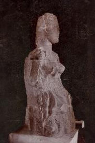 Side view of Demeter statue (from Demophon complex).