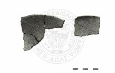 Όστρακα ανοικτών φιαλών με ευθύ χείλος και ευθύγραμμα τοιχώματα: Δ 40, Δ 41.