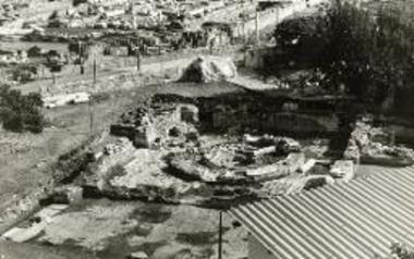 Φθιώτιδες Θήβαι. Άποψη από ΝΔ του ανασκαπτόμενου βαπτιστηρίου.