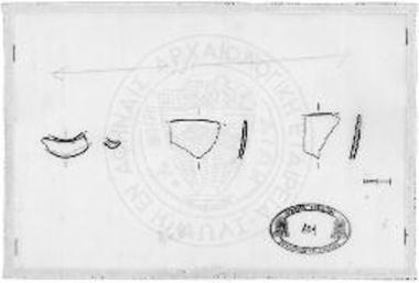 Όστρακα από το δυτικό τμήμα της κρεβατίνας.