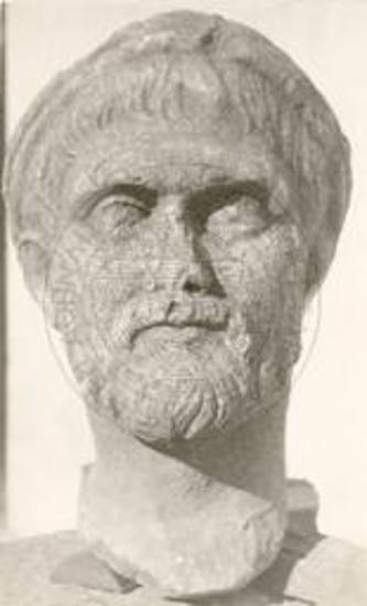 Marble head of a man
