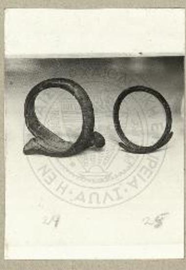 Χαλκά ψέλια εκ του χωρίου Ρυάκι (Μορανλή) της Εορδίας.