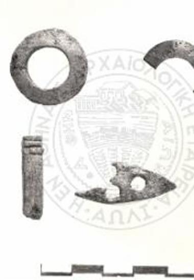 Ταφικός Κύκλος Β, μικροαντικείμενα εξ ελεφαντοστού εκ του τάφου Α.