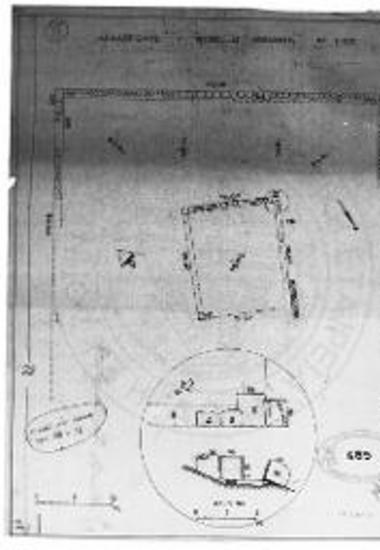 Αρχάγγελος. Άγ. Αββακούμ. Κάτοψη και όψη αρχαίων ερειπίων.