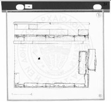 Όψις και κάτοψις περιβόλου της λουτροφόρου.