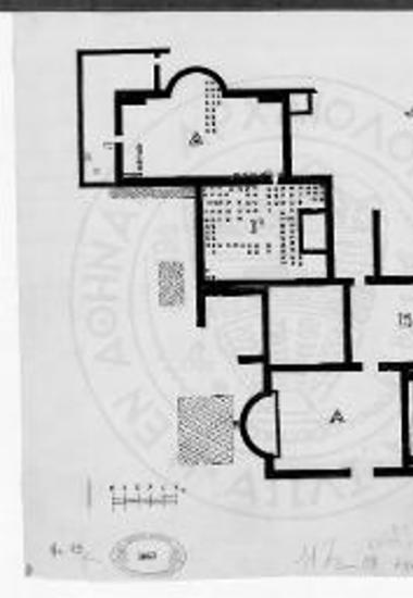 Κάτοψις του ρωμαϊκού βαλανείου.