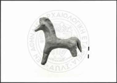 Horse with cursorily finished albeit carefully shaped, slender body.
