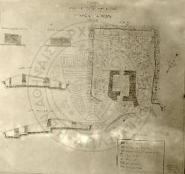 Plan and section of tower.