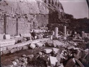 Αθήνα, Ακρόπολη. Ασκληπιείον. Ανατολικής στοάς ανατολικόν τμήμα.