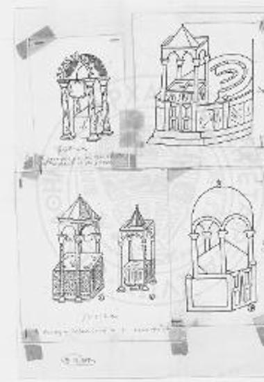 Απεικονίσεις κιβωρίων επί παλαιοχριστιανικών και βυζαντινών χειρογράφων και ψηφιδωτών