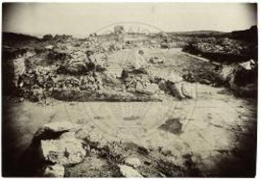 Άποψις του εμβαδού της Βασιλικής Νικοπόλεως από του Νάρθηκος αυτής.