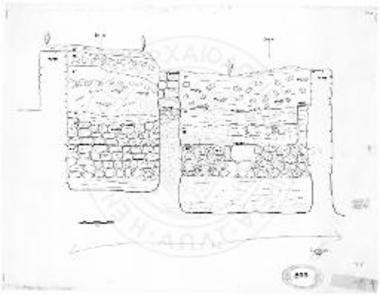 Τομείς Ι19 - Ι20 - Ι21. Στρωματογραφική τομή από Β προς Ν.