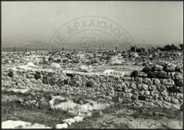 Μαστιχάρι Κω. Ο περιφραχθείς χώρος της παλαιοχριστιανικής βασιλικής του Αγ. Ιωάννου.