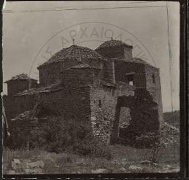 Άποψις του καθολικού της Νταού Πεντέλης από ΒΑ.