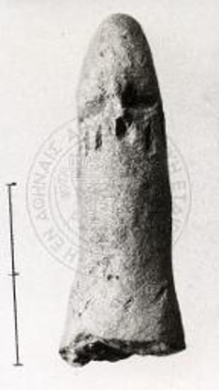 Schematic neolithic figurine.