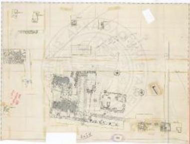 Μοσχάτον, κτήμα Μιχαλοδημητράκη. Κάτοψις της ανασκαφής κατά το 1974.