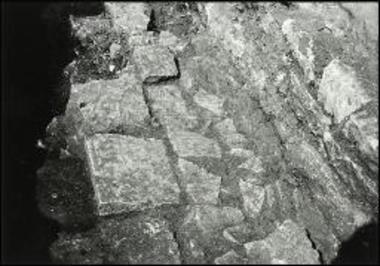 Δωδώνη. Πρυτανείο. Ο διπλός αναβαθμός στην αίθουσα της εστίας.