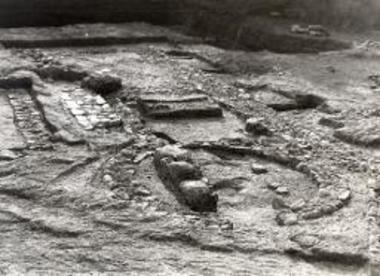 Architectural remains.