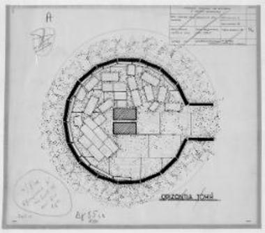 Θεσσαλονίκη. Οριζόντια τομή του κυκλικού κλιβάνου.