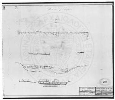 Παρθενόνος Αφάντου. Κατόψεις και όψεις αρχαίων λειψάνων.