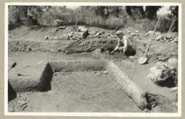 Πύλος. Δωμάτιον ευρέσεως ενεπιγράφων πινακίδων, το αρχείον του ανακτόρου.