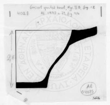 Conical spouted bowl, Myc. IIIB.